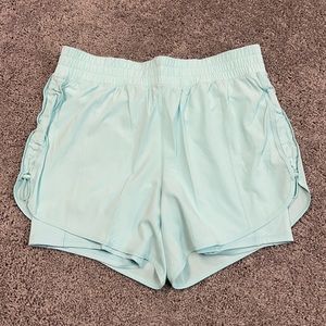 NWT Women's light blue active shorts size L